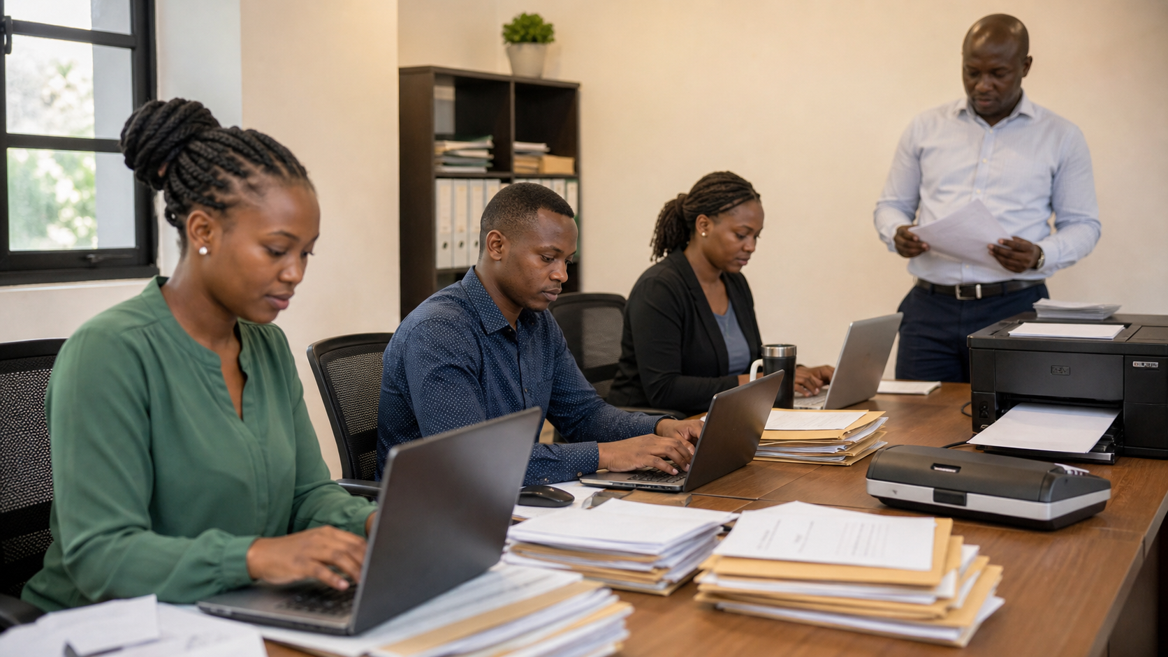 Data entry clerks and field assistants