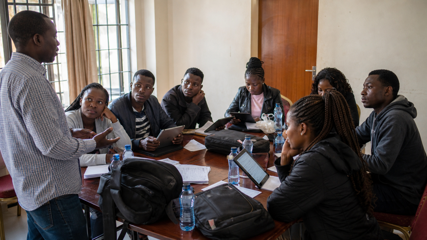 Field research enumerator training in Kenya